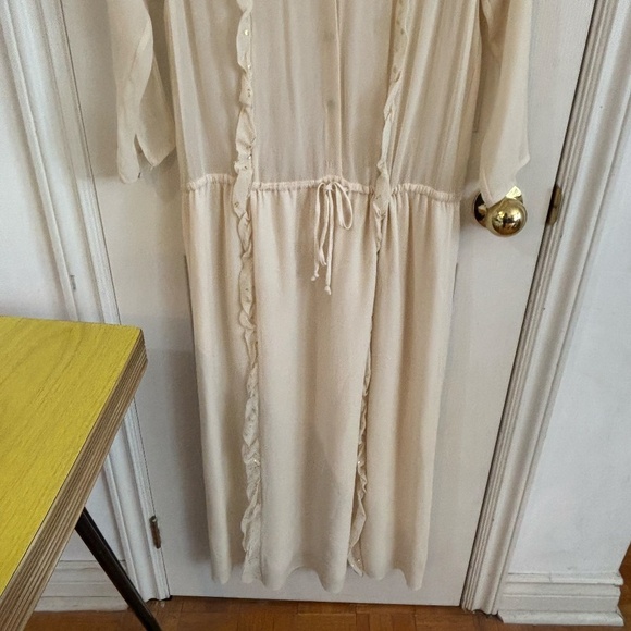 Wilfred Aritzia Le Fou sheer drop waist with gold specks nwt - Picture 3 of 5